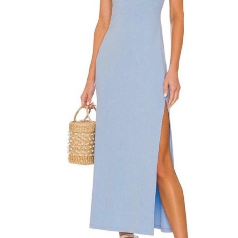 Elegant Blue Midi Dress